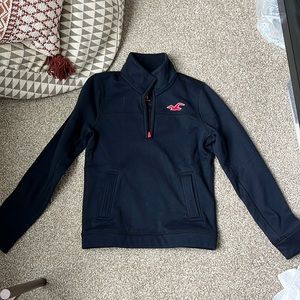 Hollister Men’s Navy Blue Athletic Pullover Top